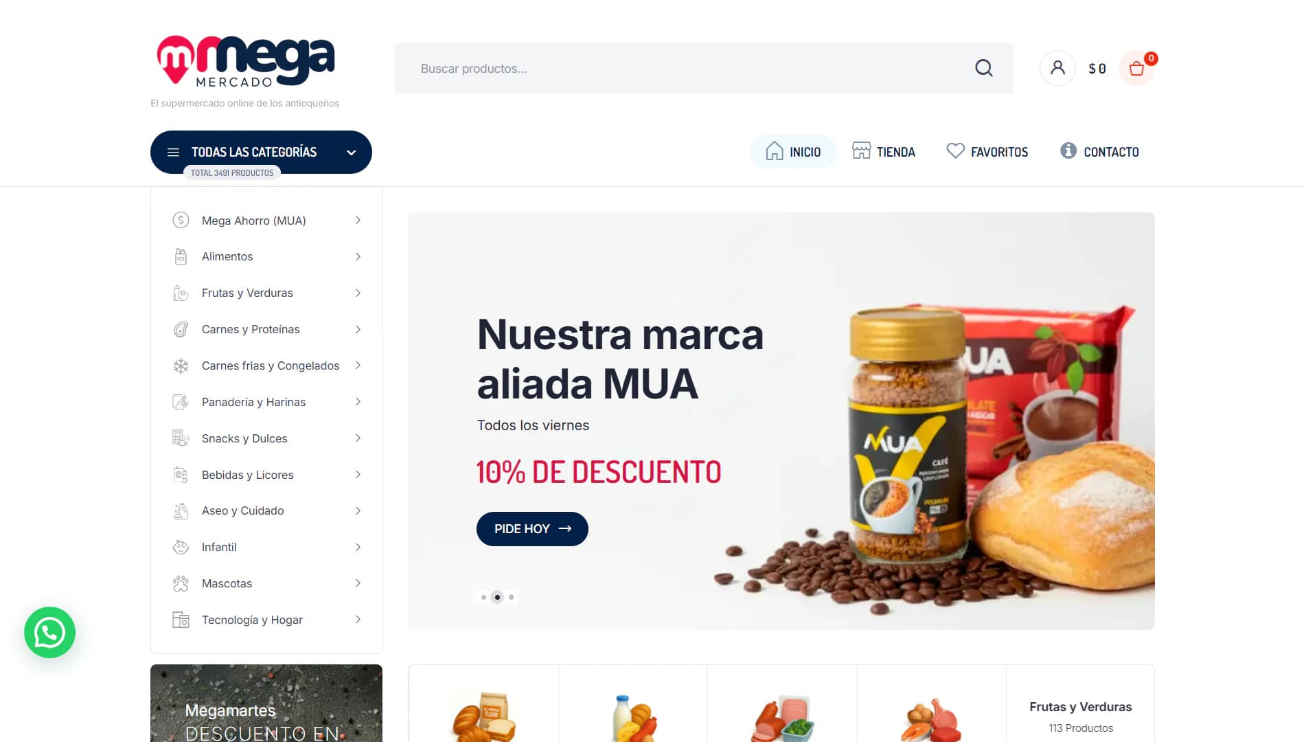 Vista del proyecto Mega Mercado